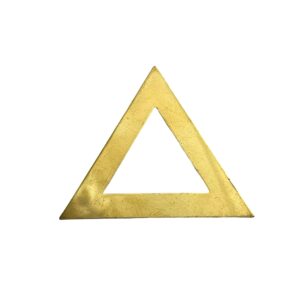 TRIANGOLO TRANCIATO FINE ESAURIMENTO SCORTE EST.64MM INT.35MM