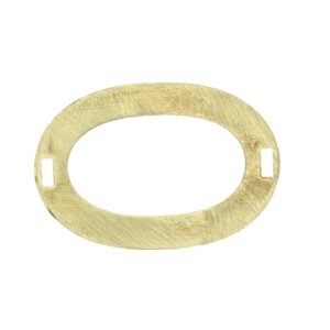 OVALE OTTONE EST. 60x40MM INT.24x43 CON ASOLE 7x3 FINO ESAURIMENTO SCORTE