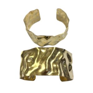 BRACCIALE OTTONE MARTELLATO MM30
