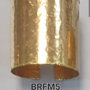 BRACCIALE OTTONE FASCIA 6CM MARTELLATO LAVORATO