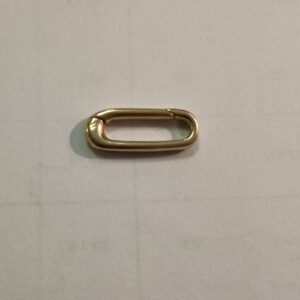 MOSCHETTONE OVALE OTTONE 18X8
