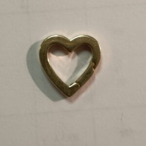 MOSCHETTONE CUORE OTTONE 16X16