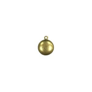 DISCO OTTONE LISCIO BOMBATO CON ANELLINO MM 10