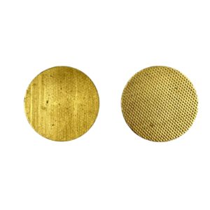 DISCO PIATTO MM20 PUNTELLATO OTTONE