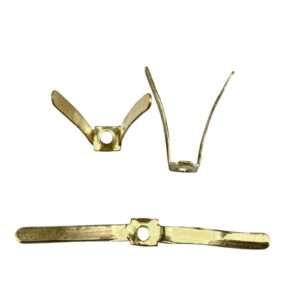 ALETTA OTTONE CON FORO CENTRALE ALTEZZA 7MM
