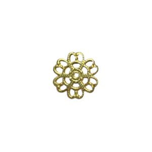FILIGRANA TONDA FIORE 14MM OTTONE