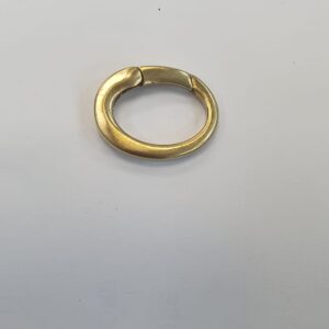MOSCHETTONE OTTONE OVALE SCHIACCIATO MM18