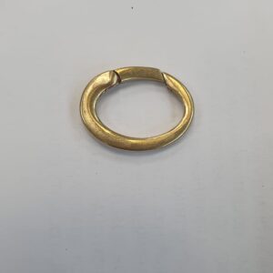 MOSCHETTONE OTTONE OVALE SCHIACCIATO MM24