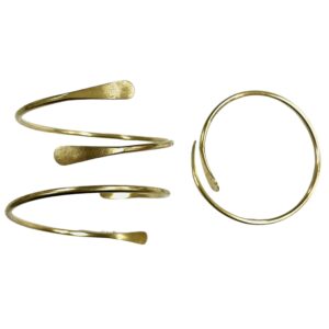 BRACCIALE OTTONE FILO TONDO 2,8 CON PUNTE SCHIACCIATE