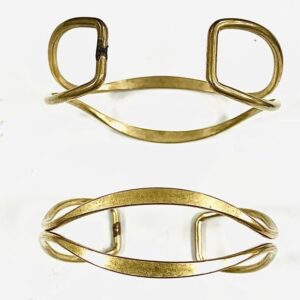BRACCIALE OTTONE 2 FILI SCHIACCIATO OND.