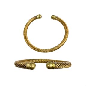BRACCIALE OTTONE TORCION SPESSO 6MM