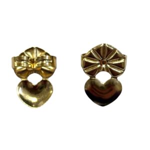 FARFALLINA PER ORECCHINI PESANTI MM 15X9 CON BASE CUORE
