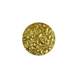 DISCO OTTONE MARTELLATO MM.24 CON FORO