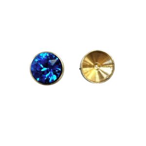 CASTONE OTTONE TORNITO 9X5 STRASS SS39