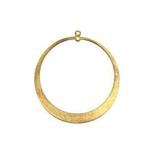 CREOLA OTTONE LISCIA PIATTA 45MM EST. 37MM INT. CON 2 ANELLINI