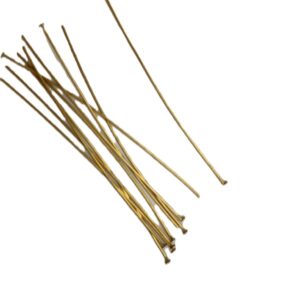 CHIODINO OTTONE GREZZO 0.7SPESSORE 70mm LUNG TESTA PIATTA