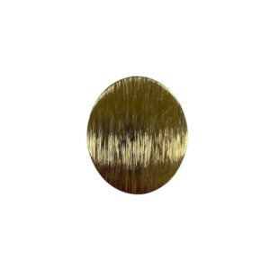 OVALE CONCAVO OTTONE STRIATO 29X24mm
