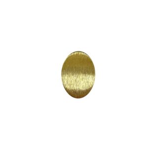 OVALE OTTONE STRIATO CONCAVO 22X15