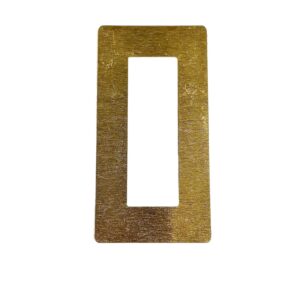 RETTANGOLO OTTONE STRIATO sforato est 32X63 14x43int