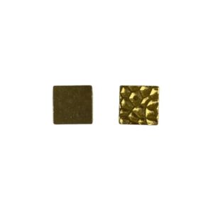 QUADRATO OTTONE MARTELLATO 10X10mm