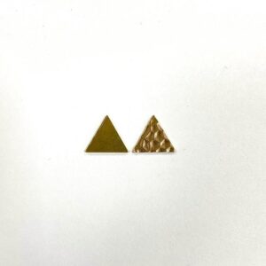 TRIANGOLINO OTTONE MARTELLATO MM.12X12