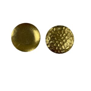 PIATTELLA CONCAVA OTTONE MARTELLATA MM.30