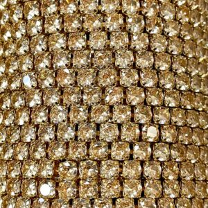CATENA OTTONE + ZIRCONE MM.4 GOLD