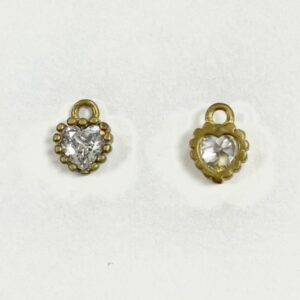 CUORICINO ZIRCONE CON MAGLIA 5MM.
