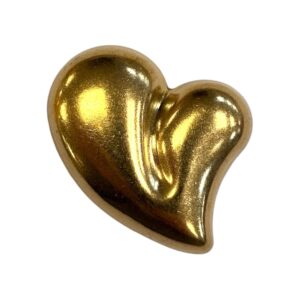 ELEMENTO CUORE OTTONE BOMBATO MM25X28 SINISTRO