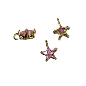 STELLINA ZIRCONE MM7 CON CASTONE LIGHT ROSE