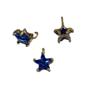 STELLINA ZIRCONE MM7 CON CASTONE ZAFFIRO