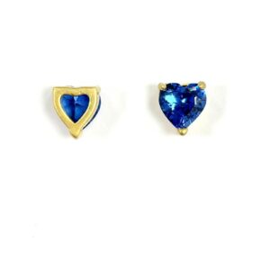CUORICINO ZIRCONE BLU 6MM.