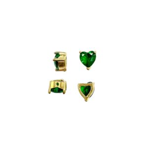 CUORICINO ZIRCONE VERDE 6MM.