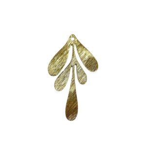 FOGLIA OTTONE STRIATA 5 PELALI CON FORO LUNGA42 X27