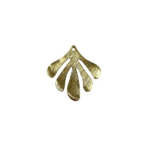 FOGLIA OTTONE STRIATA 5 PETALI CON FORO MM.29X30