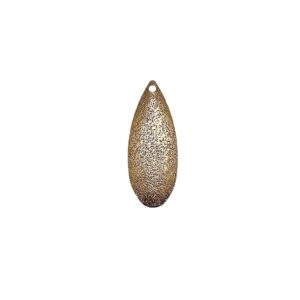 G0CCIA OTTONE IMBUTTITA GLITTER CON FORO 27X10