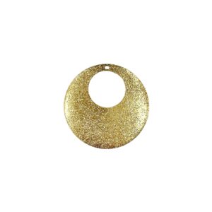 CREOLA OTTONE GLITTER CONCAVA EST. MM28 12MM INT. CON FORO