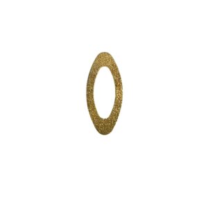 OVALE GLITTER FORATO EST.MM 30X12 INT.8X19MM