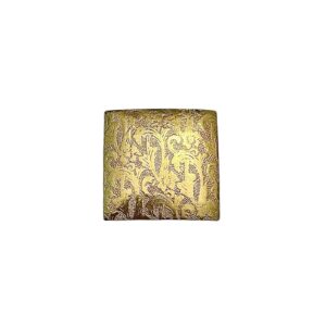 QUADRATO OTTONE FIORATO MM.25X25