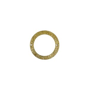 RONDELLA OTTONE 2 FORI GLITTER EST.22MM INT.16,5MM