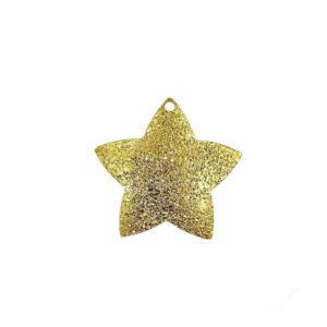 STELLA OTTONE CON FORO GLITTERATA IMBUTTITA MM.22