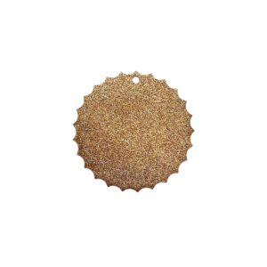 SOLE OTTONE CON FORO GLITTERATO 26MM