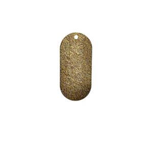 PARTICOLARE OVALE GLITTER CON FORO 26X12