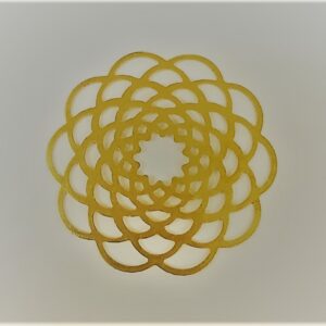 PARTICOLARE OTTONE FIORE TRAFORATO 50MM