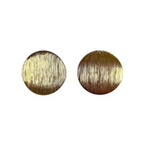 DISCO STRIATO OTTONE LEGGERMENTE CONCAVO CON FORO 30MM