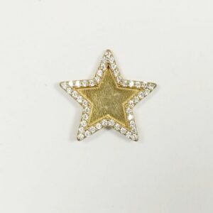 STELLA 10 MM OTTONE PAVE' ZIRC.