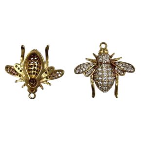 MOSCHITO OTTONE E PAVE' ZIRCONI MM19X17 CON ANELLINO