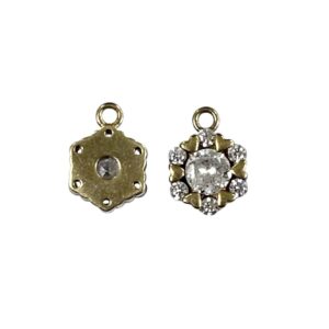 PENDENTE ZIRCONE FIORE MM7 CON ANELLINO