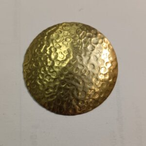 PIATTELLA OTTONE 40MM MARTELLATA