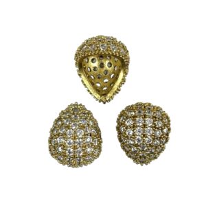 GOCCIA BOMBATA PAVE ZIRCONI MM12X14